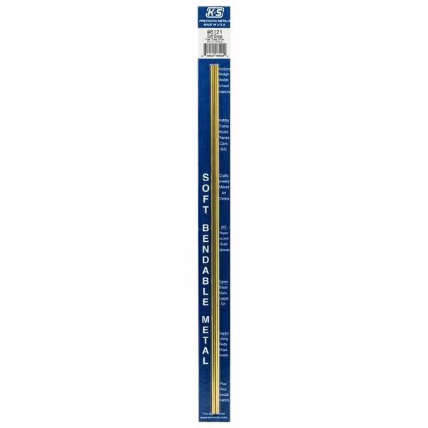 BRSS TUBE RND 12X1/8in. 2PK, K&S Precision Metals, Mfr#: 8121
